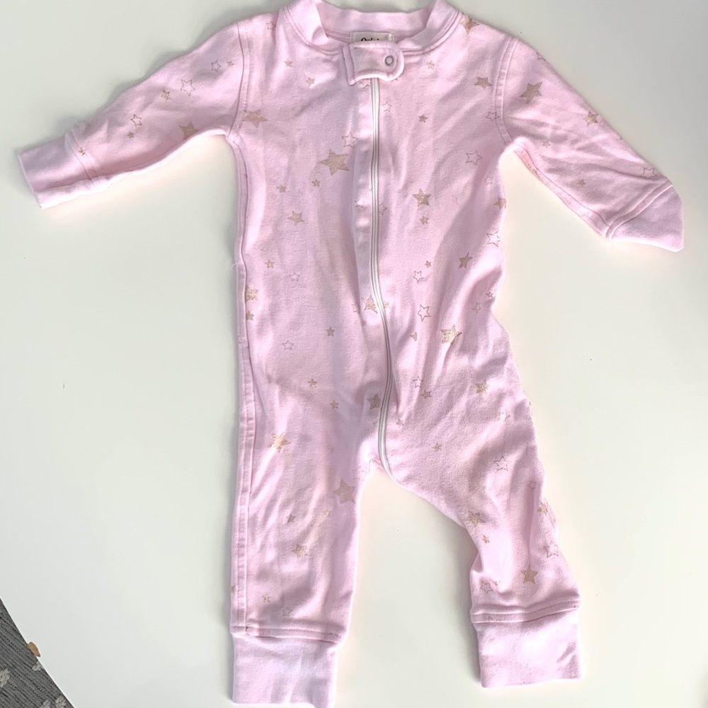 3 for $25 item: Owlivia 6-12mth baby pink footie